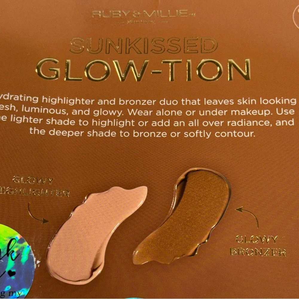 🆕 Glow-Tion Set – Glowy Highlighter & Bronzer Duo | New Vegan Cruelty-Free